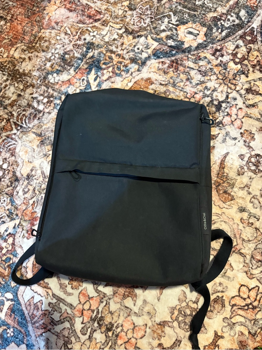 COTE&CIEL RHINE CANVAS  BACKPACK | BLACK
